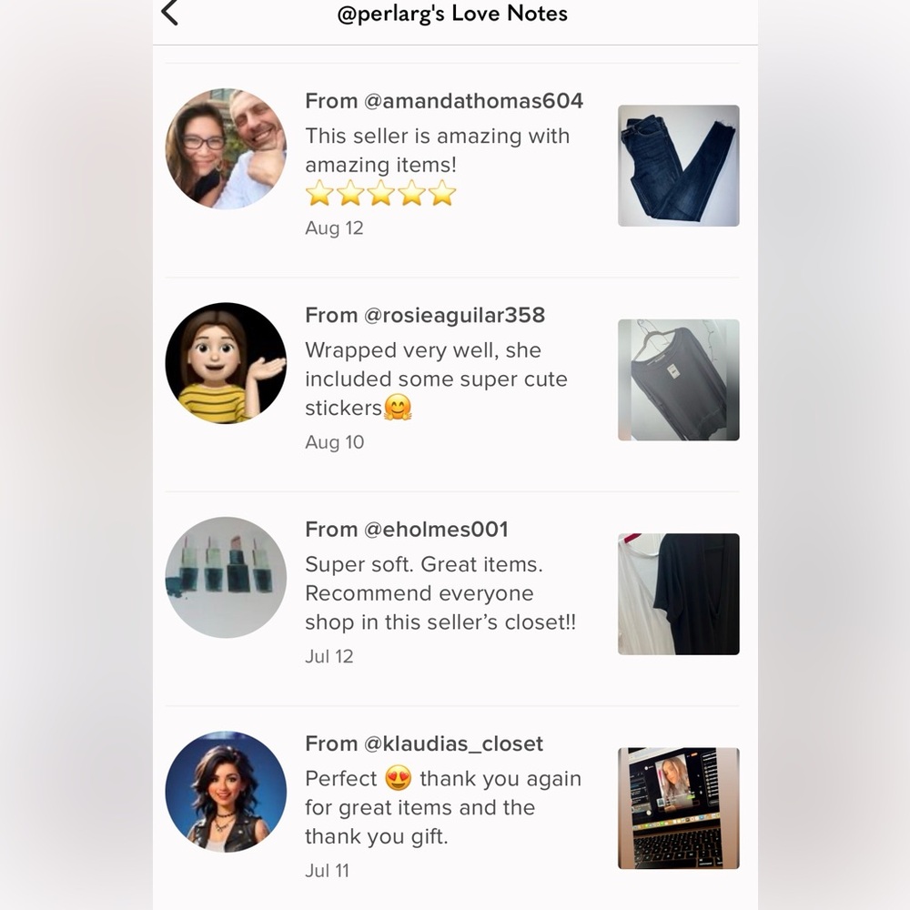 Meet your Posher,  ❤️Perla   Like this listing to get notified when I go lIVE ❤️ - Picture 4 of 11